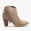 Bamboo Shoes Newest Arrivals Side Fringe Western Booties