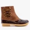 Nature Breeze Newest Arrivals Side Laced Duck Boots