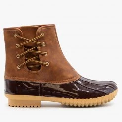 Nature Breeze Newest Arrivals Side Laced Duck Boots