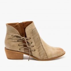 Beast Shoes Side Laced Mesh Booties