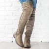 Bella Marie Side Laced Over-the-Knee Boots Newest Arrivals