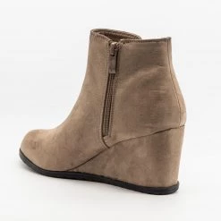 Weeboo Newest Arrivals Side Slit Fashion Bootie Wedges