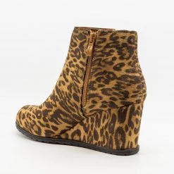 Weeboo Newest Arrivals Side Slit Fashion Bootie Wedges