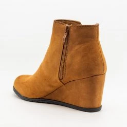 Weeboo Newest Arrivals Side Slit Fashion Bootie Wedges