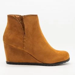 Weeboo Newest Arrivals Side Slit Fashion Bootie Wedges