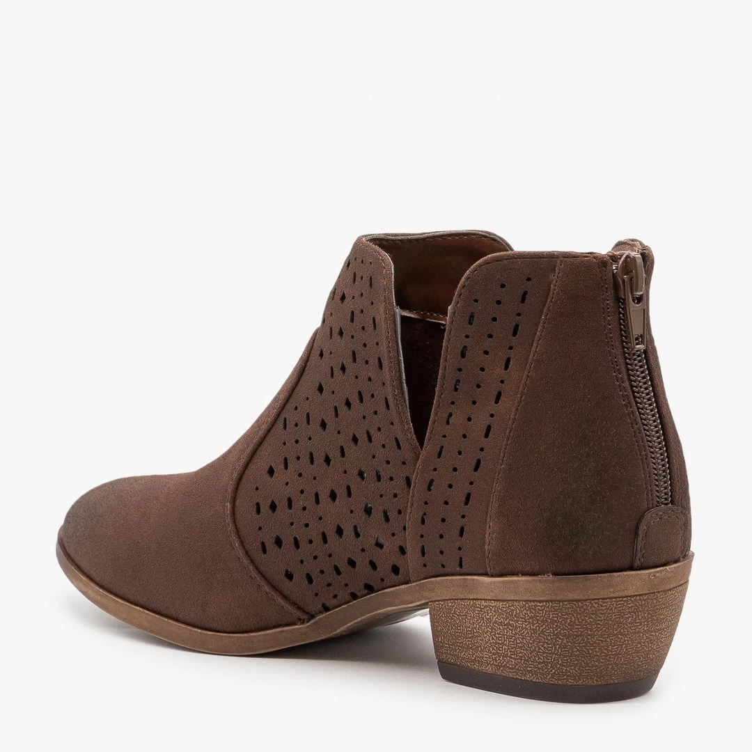 Mata Side V Cut Booties Newest Arrivals 8 Mata Side V Cut Booties Newest Arrivals
