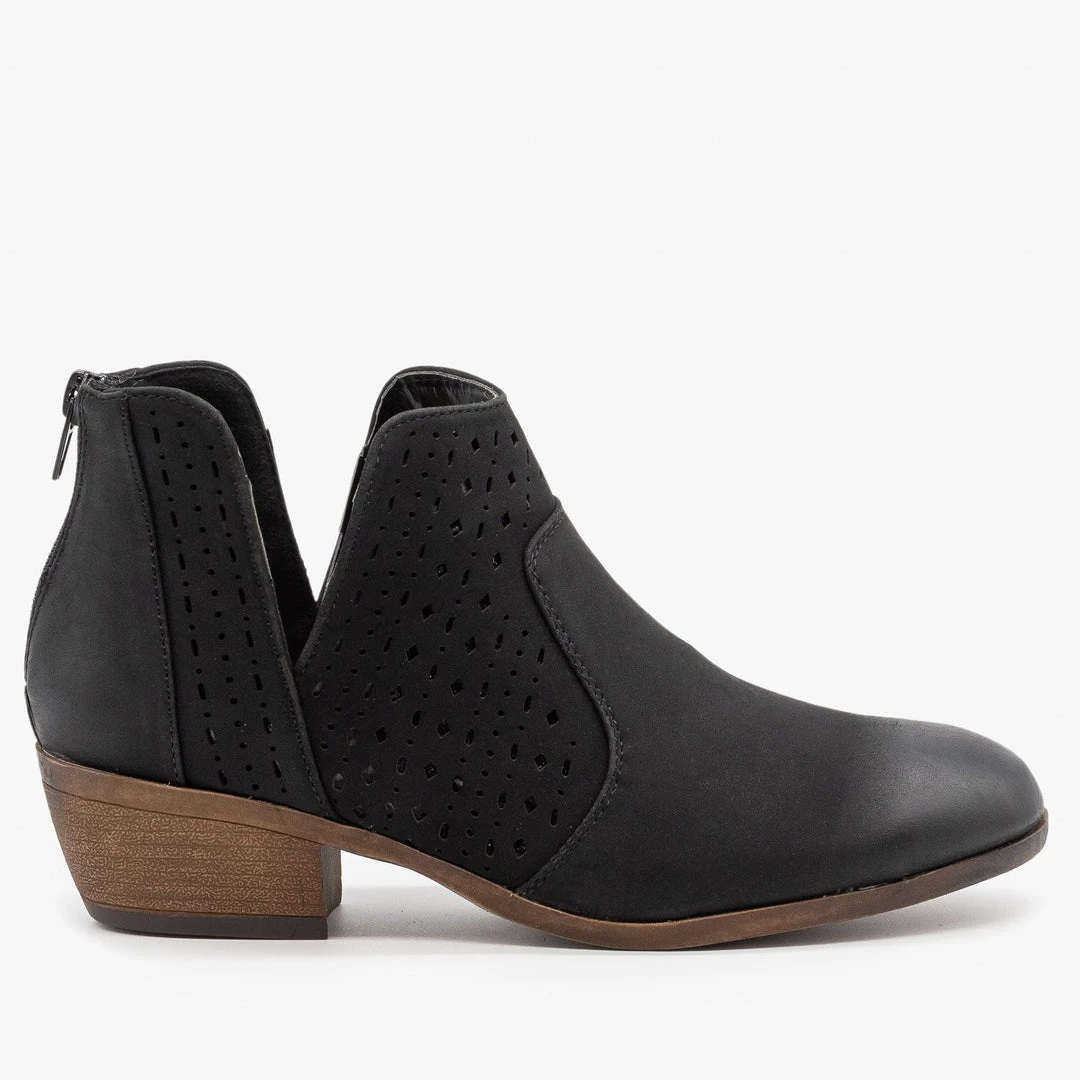 Mata Side V Cut Booties Newest Arrivals 10 Mata Side V Cut Booties Newest Arrivals