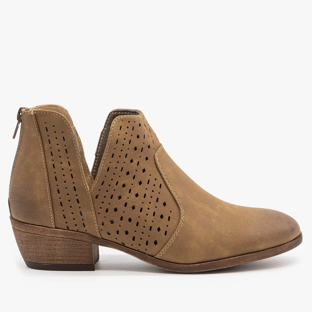 Mata Side V Cut Booties Newest Arrivals 4 Mata Side V Cut Booties Newest Arrivals