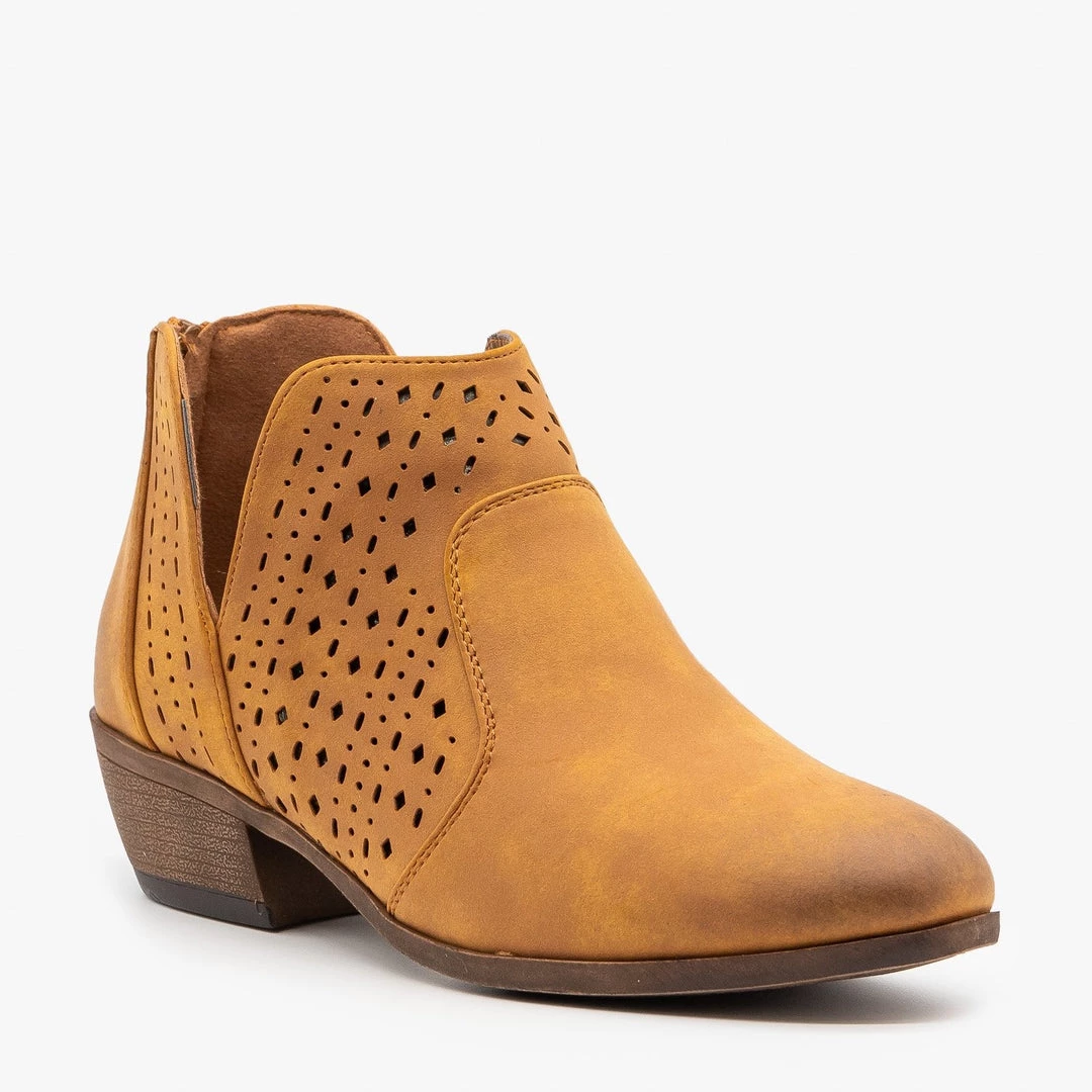 Mata Side V Cut Booties Newest Arrivals 3 Mata Side V Cut Booties Newest Arrivals