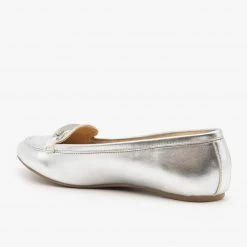 Paprika Shoes Newest Arrivals Silver Loafers