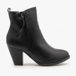 Fashion Focus Simple Faux Leather Booties 12 Fashion Focus Simple Faux Leather Booties
