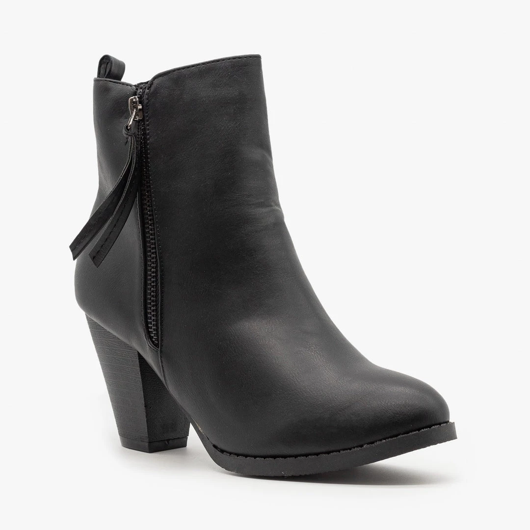 Fashion Focus Simple Faux Leather Booties 6 Fashion Focus Simple Faux Leather Booties