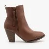 Fashion Focus Simple Faux Leather Booties