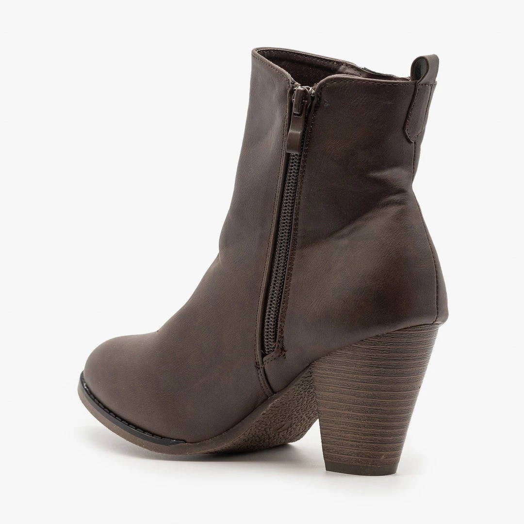 Fashion Focus Simple Faux Leather Booties 8 Fashion Focus Simple Faux Leather Booties