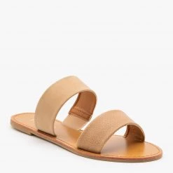 Mixx Shoes Simple Textured Slip On Sandals