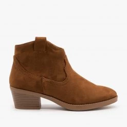 Soda Shoes Newest Arrivals Simple Western Ankle Booties
