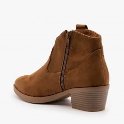 Soda Shoes Newest Arrivals Simple Western Ankle Booties