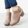Bamboo Shoes Single Buckle Ankle Booties