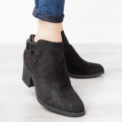 Bamboo Shoes Single Buckle Ankle Booties