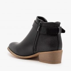 Reneeze Shoes Sleek Buckle Strap Booties Newest Arrivals