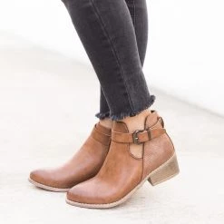 Reneeze Shoes Sleek Buckle Strap Booties Newest Arrivals