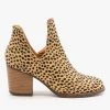 Mata Sleek Cheetah Print Booties