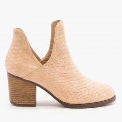 Mata Sleek Snake Print Booties