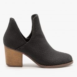 Mata Sleek Snake Print Booties