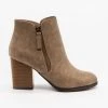 Soda Shoes Sleek Zippered Fashion Booties FINAL SALE