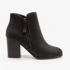Soda Shoes Sleek Zippered Fashion Booties FINAL SALE