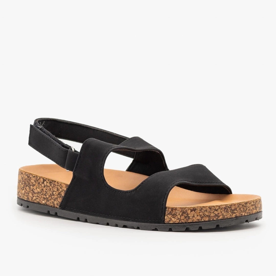 Qupid Shoes Slingback Cork Slides 4 Qupid Shoes Slingback Cork Slides