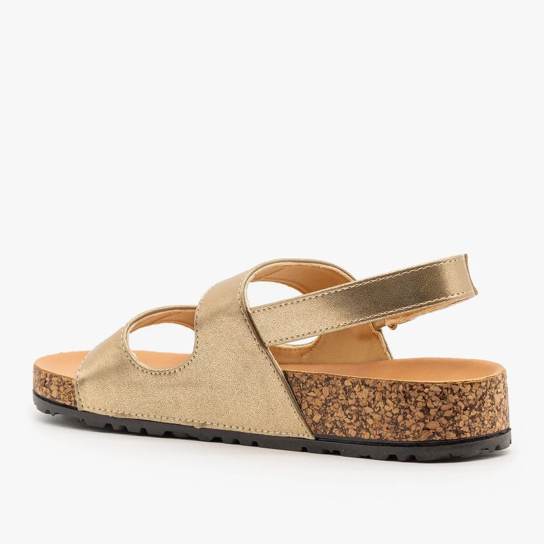 Qupid Shoes Slingback Cork Slides 2 Qupid Shoes Slingback Cork Slides
