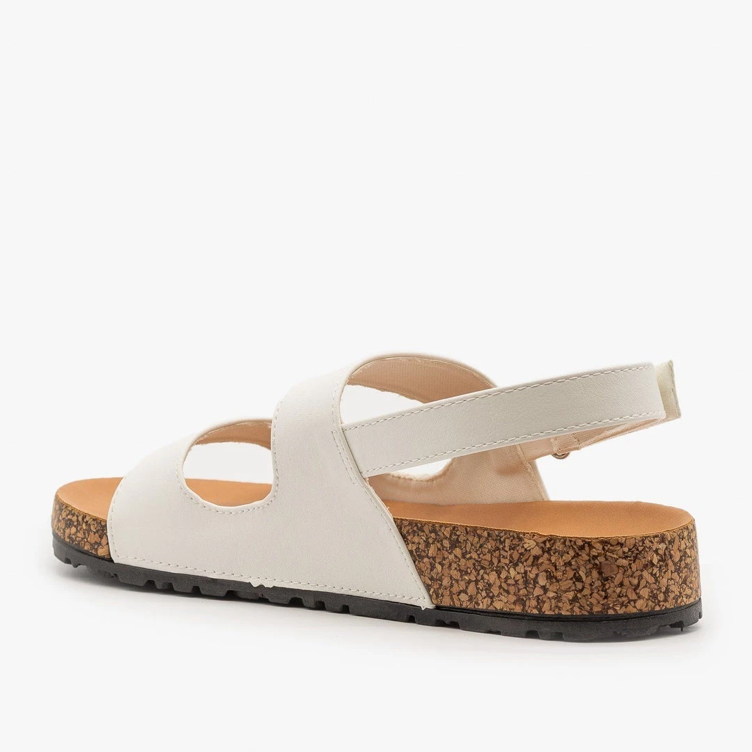 Qupid Shoes Slingback Cork Slides 8 Qupid Shoes Slingback Cork Slides