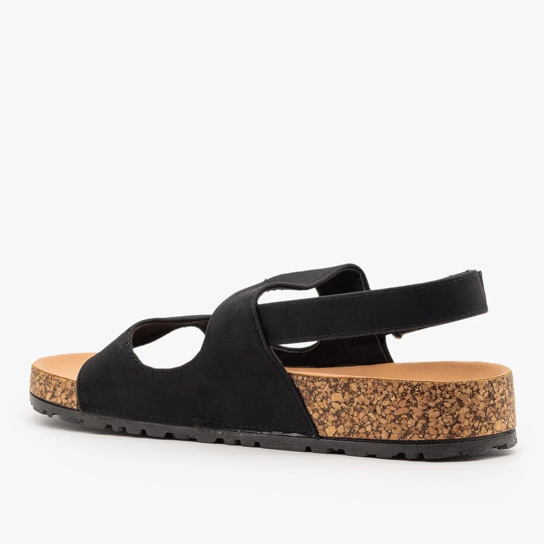 Qupid Shoes Slingback Cork Slides 5 Qupid Shoes Slingback Cork Slides