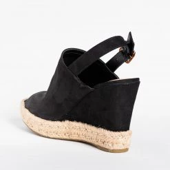 Bamboo Shoes Newest Arrivals Slingback Peep Toe Wedges