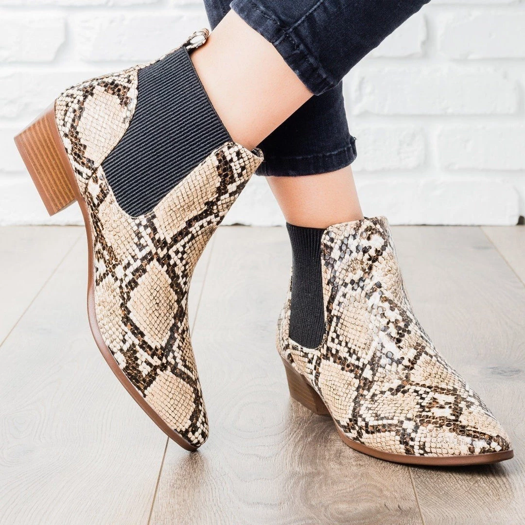 Qupid Shoes Slip-On Ankle Booties 8 Qupid Shoes Slip-On Ankle Booties