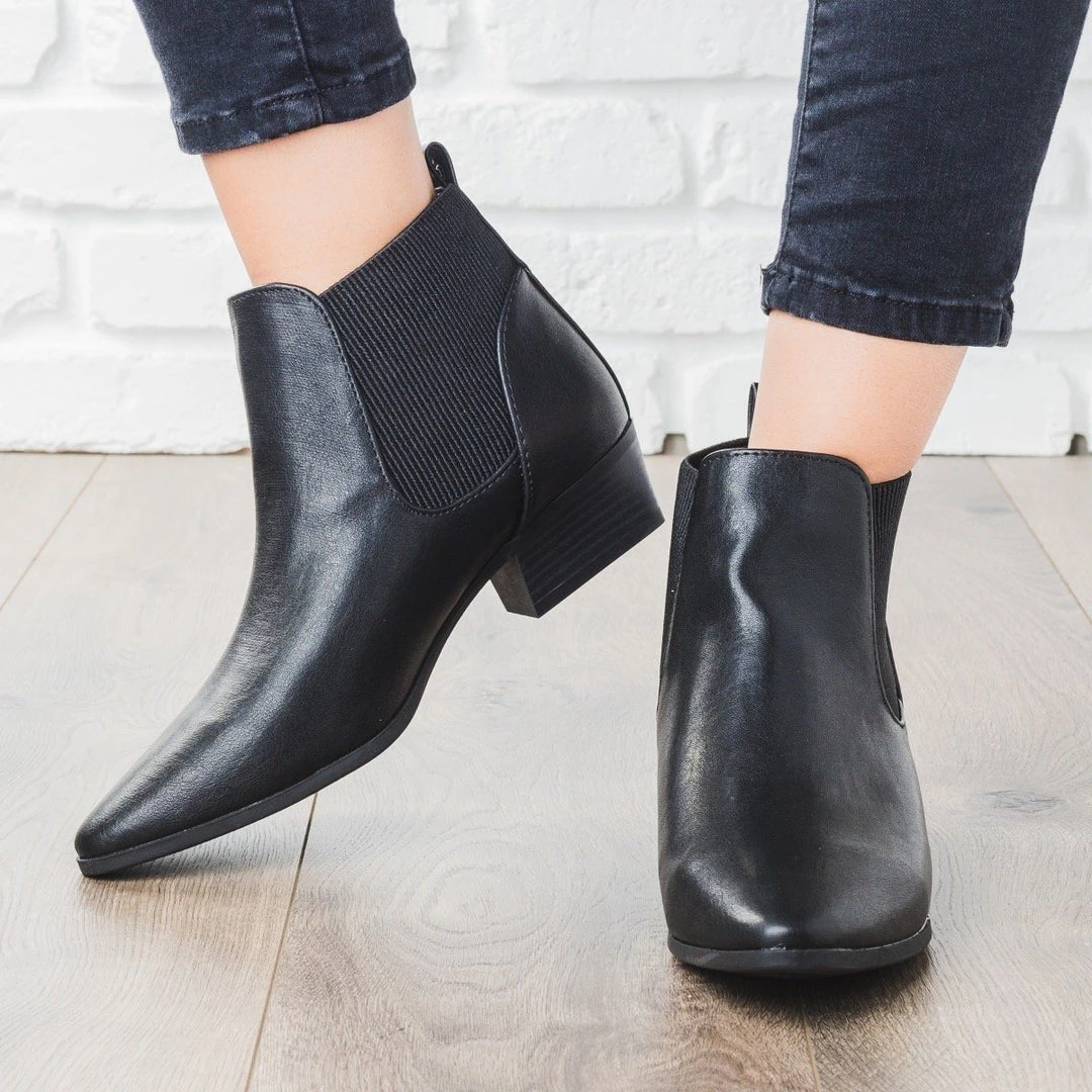 Qupid Shoes Slip-On Ankle Booties 4 Qupid Shoes Slip-On Ankle Booties