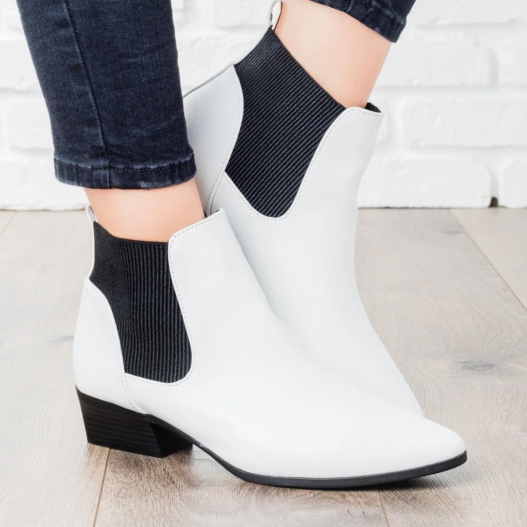 Qupid Shoes Slip-On Ankle Booties 6 Qupid Shoes Slip-On Ankle Booties