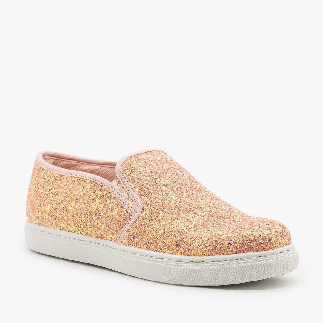 Anna Shoes Newest Arrivals Slip-On Glitter Sneakers FINAL SALE 1 Anna Shoes Newest Arrivals Slip-On Glitter Sneakers FINAL SALE