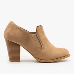 Forever Slip On High Heel Booties FINAL SALE Newest Arrivals