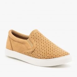 La Sheelah Shoes Slip On Pinhole Sneakers FINAL SALE Newest Arrivals