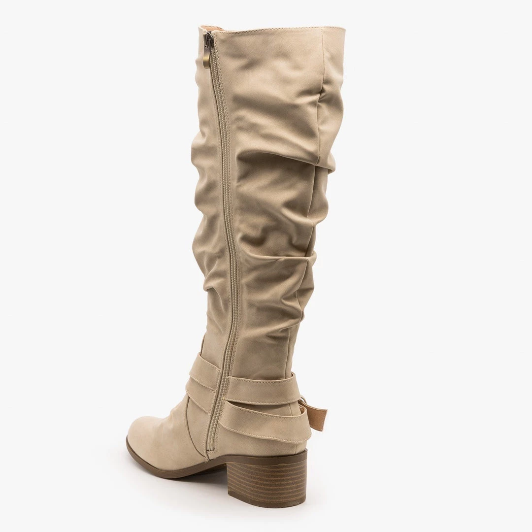 AMS Shoes Slouchy Belted Riding Boots FINAL SALE 4 AMS Shoes Slouchy Belted Riding Boots FINAL SALE