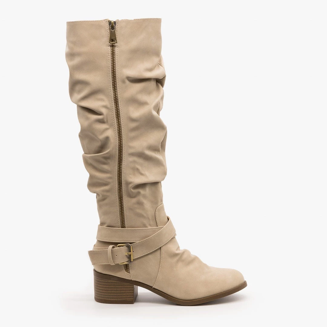 AMS Shoes Slouchy Belted Riding Boots FINAL SALE 3 AMS Shoes Slouchy Belted Riding Boots FINAL SALE