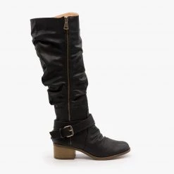 AMS Shoes Slouchy Belted Riding Boots FINAL SALE 10 AMS Shoes Slouchy Belted Riding Boots FINAL SALE