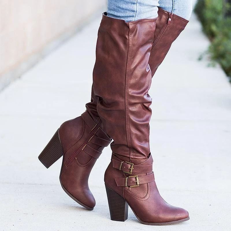 Fashion Focus Newest Arrivals Slouchy Knee-High Buckle Boots FINAL SALE 4 Fashion Focus Newest Arrivals Slouchy Knee-High Buckle Boots FINAL SALE