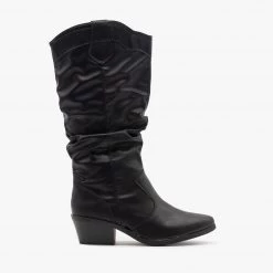 Hotsoles Newest Arrivals Slouchy Mid Calf Cowboy Boots