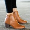 Qupid Shoes Smooth Rounded Top Bootie Newest Arrivals