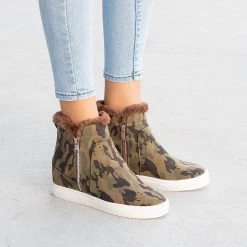 Forever Smooth Wedged Sneakers