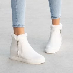 Forever Smooth Wedged Sneakers