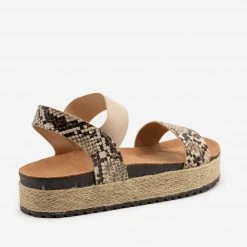 Anna Shoes Snake Espadrille Elastic Sandals Newest Arrivals 5 Anna Shoes Snake Espadrille Elastic Sandals Newest Arrivals